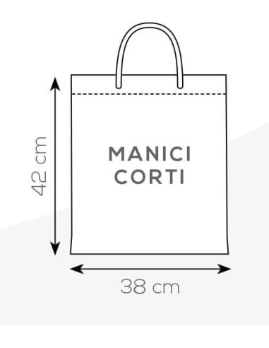 BORSA SHOPPER MANICI CORTI 38X42 cm. IN TNT