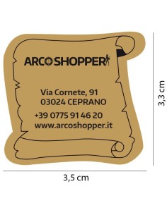 Etichette Adesive Personalizzate (Pergamena) per shopper