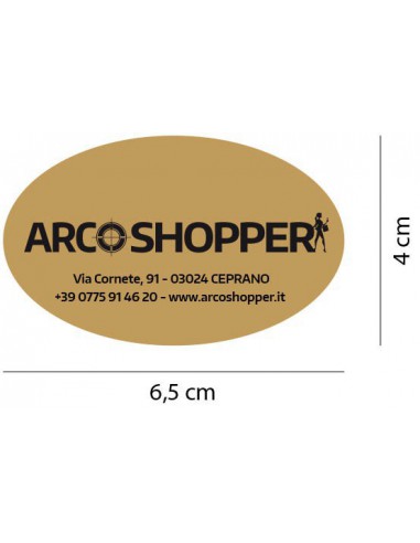 Etichette Adesive Personalizzate (Ovale) per shopper