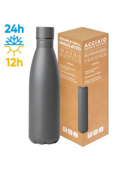 Borraccia Termica 500ml in Acciaio Inox Matta | arcoshopper.it