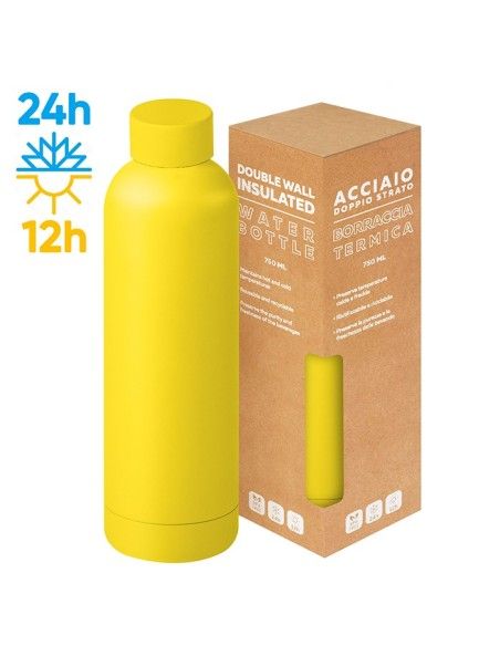 Matte Bottle 750ml: Borraccia in Acciaio Inox OpacaMatte Bottle 750ml: Borraccia in Acciaio Inox Opaca