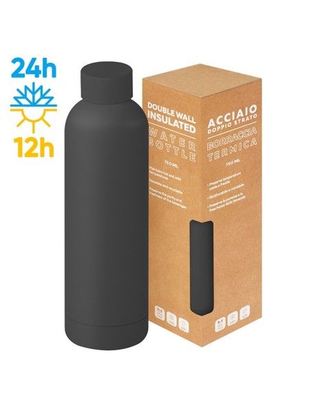 Matte Bottle 750ml: Borraccia in Acciaio Inox OpacaMatte Bottle 750ml: Borraccia in Acciaio Inox Opaca