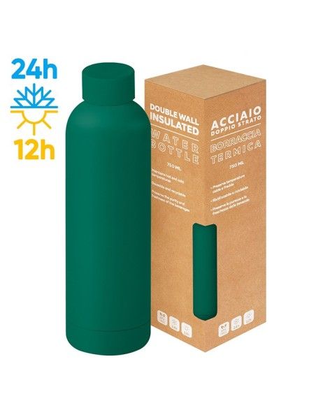 Matte Bottle 750ml: Borraccia in Acciaio Inox OpacaMatte Bottle 750ml: Borraccia in Acciaio Inox Opaca