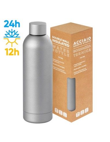 Borraccia Termica 750ml Acciaio Inox con Box | Finitura Mat