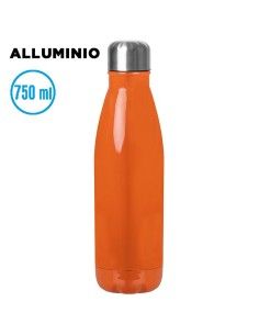 Borraccia in Acciaio Inox 750 ml Lucida | Tappo in Acciaio con Box