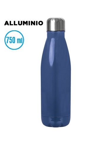 Borraccia in Acciaio Inox 750 ml Lucida | Tappo in Acciaio con Box