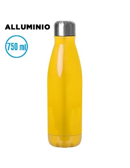 Borraccia in Acciaio Inox 750 ml Lucida | Tappo in Acciaio con Box
