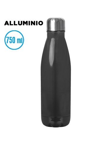 Borraccia in Acciaio Inox 750 ml Lucida | Tappo in Acciaio con Box