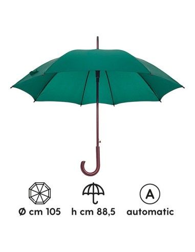 Ombrello Automatico in Legno e Fibra di Vetro | Taffetà 170T
