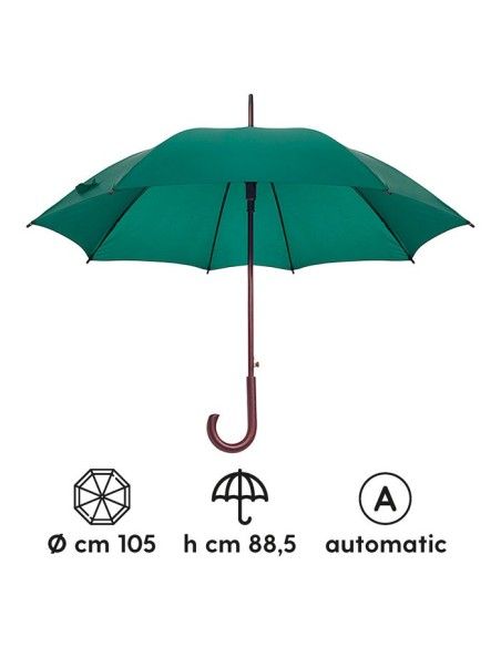 Ombrello Automatico in Legno e Fibra di Vetro | Taffetà 170T