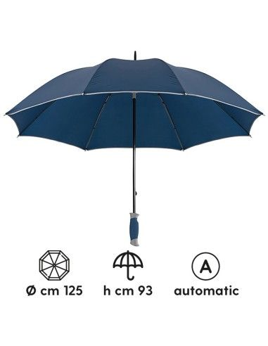 Plata Maxi Ombrello Automatico Anti-Vento 125cm | Personalizzabile
