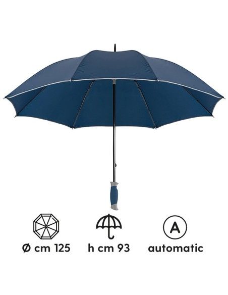 Plata Maxi Ombrello Automatico Anti-Vento 125cm | Personalizzabile