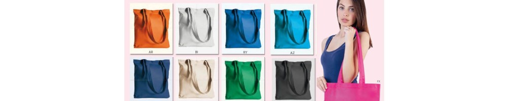 Shopper con manici lunghi in tnt resistente ed elegante | arcoshopper.
